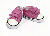 Fuchsia High Top Velcro Sneakers FOR 18'' DOLL Shoes