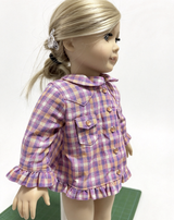 Bitty Baby 2003 Harvest Plaid Shirt Only fits 18'' Doll