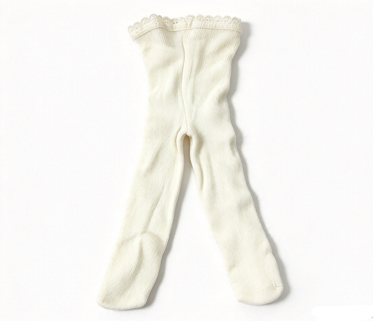 Cream Lace Trim Tights FOR 18'' DOLL