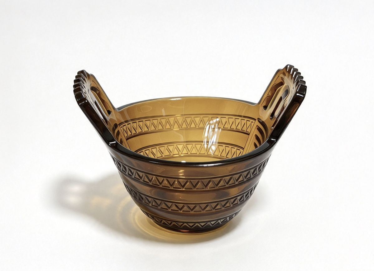 Faux Etched-Horn Bowl FOR 18'' DOLL Kaya Trading Feast & Tule Mat Set