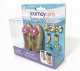 Journey Girls Gold Glitter Doll Flats with Interchangeable Shoe Clips FOR 18'' DOLL