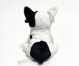 Black & White French Bulldog Plush Toy for 18'' Doll Pet