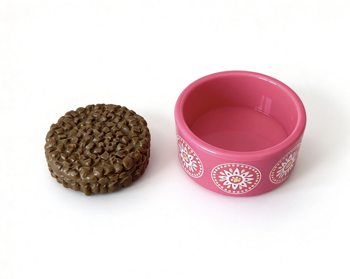 Faux Pet Bowl & Pet Food FOR 18'' DOLL