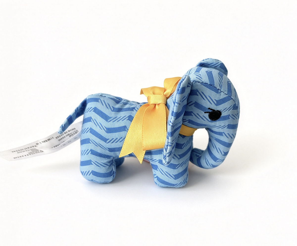 Blue Plush Elephant Stuffed Animal FOR 18'' DOLL Melody Bedroom