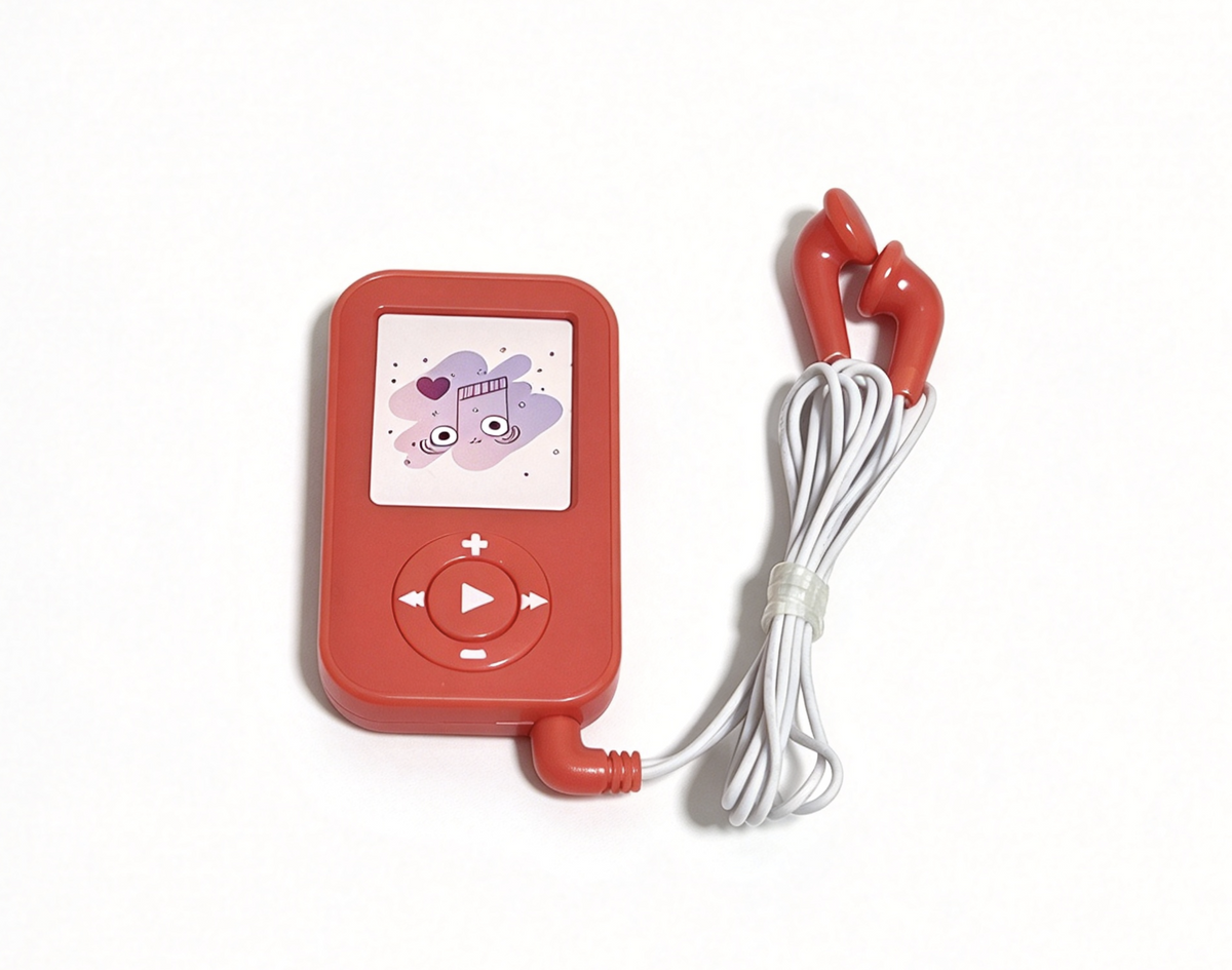 Red MP3 Player With Earphones FOR 18'' DOLL