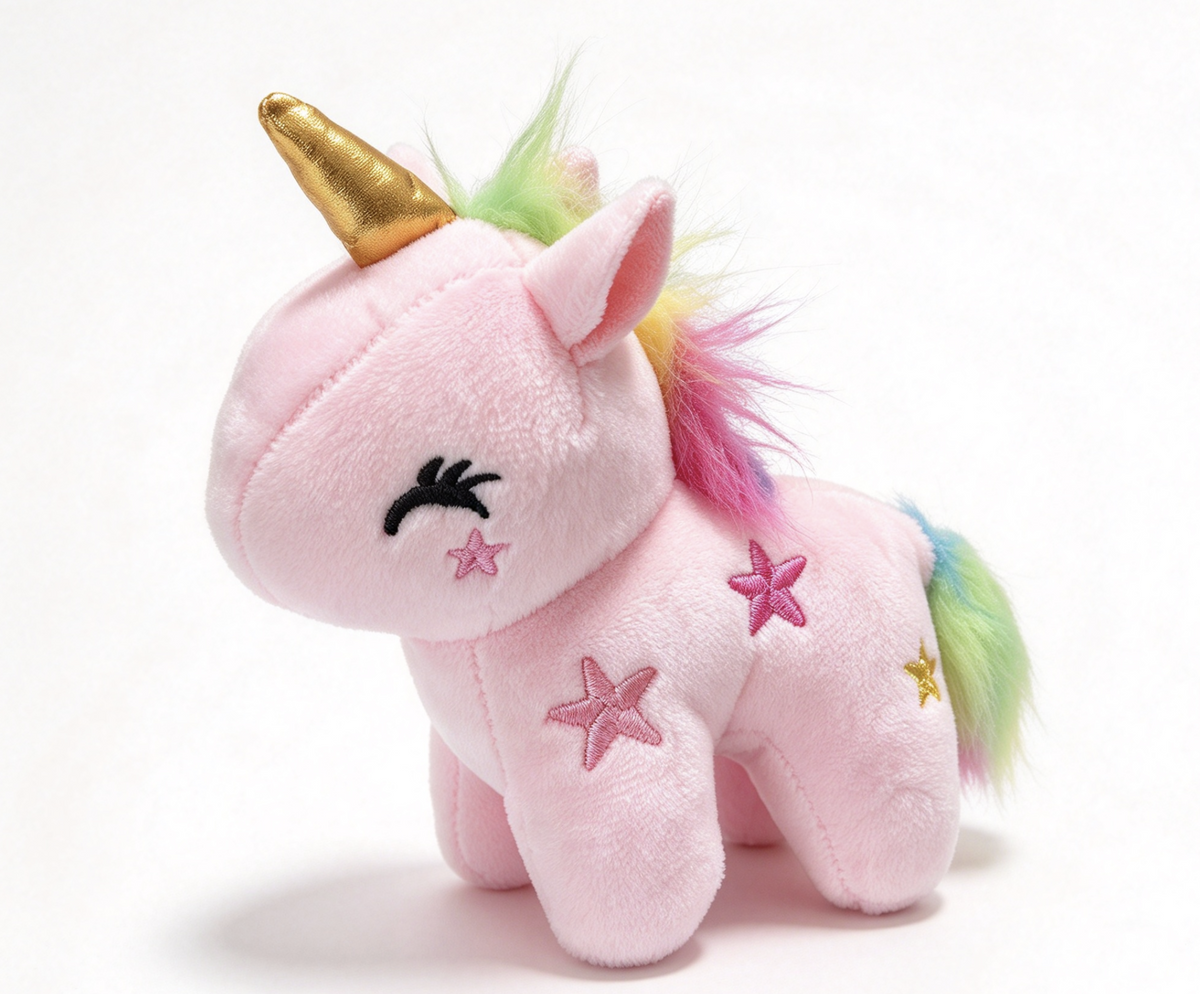 Light Pink Unicorn Plush Toy FOR 18'' DOLL