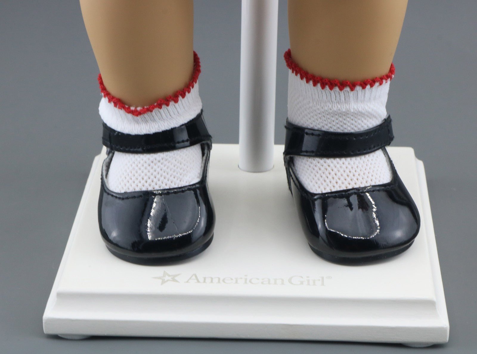 American Girl Molly Birthday Black Mary Jane Shoes & Socks for 18" Doll