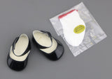American Girl Molly Birthday Black Mary Jane Shoes & Socks for 18" Doll