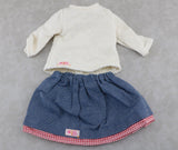 Our Generation Cream Cardigan & Denim Skirt Outfit | 18" Doll
