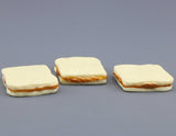 Peanut Butter Sandwich Set of 3 for 18" Doll School Lunch Food Accessory